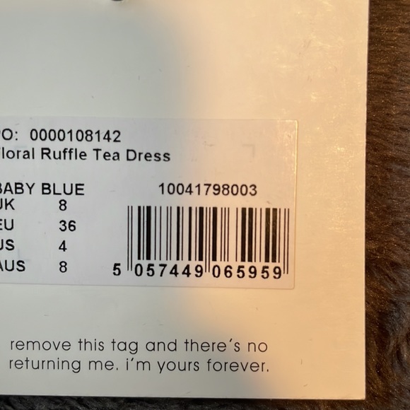 MISSGUIDED Floral Ruffle Tea Dress - Picture 8 of 8